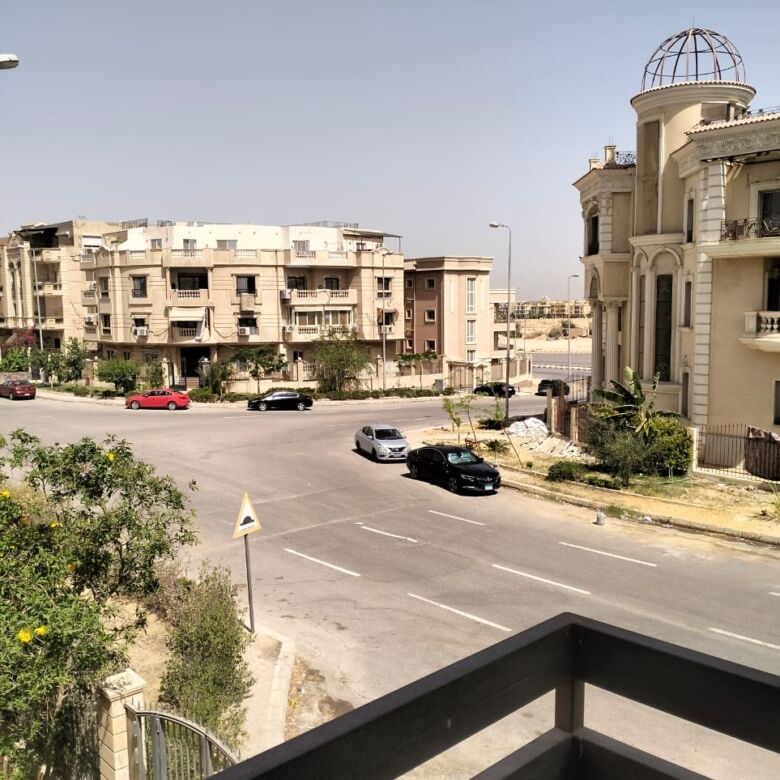 Apartment view from balcony in New Cairo, Egypt.