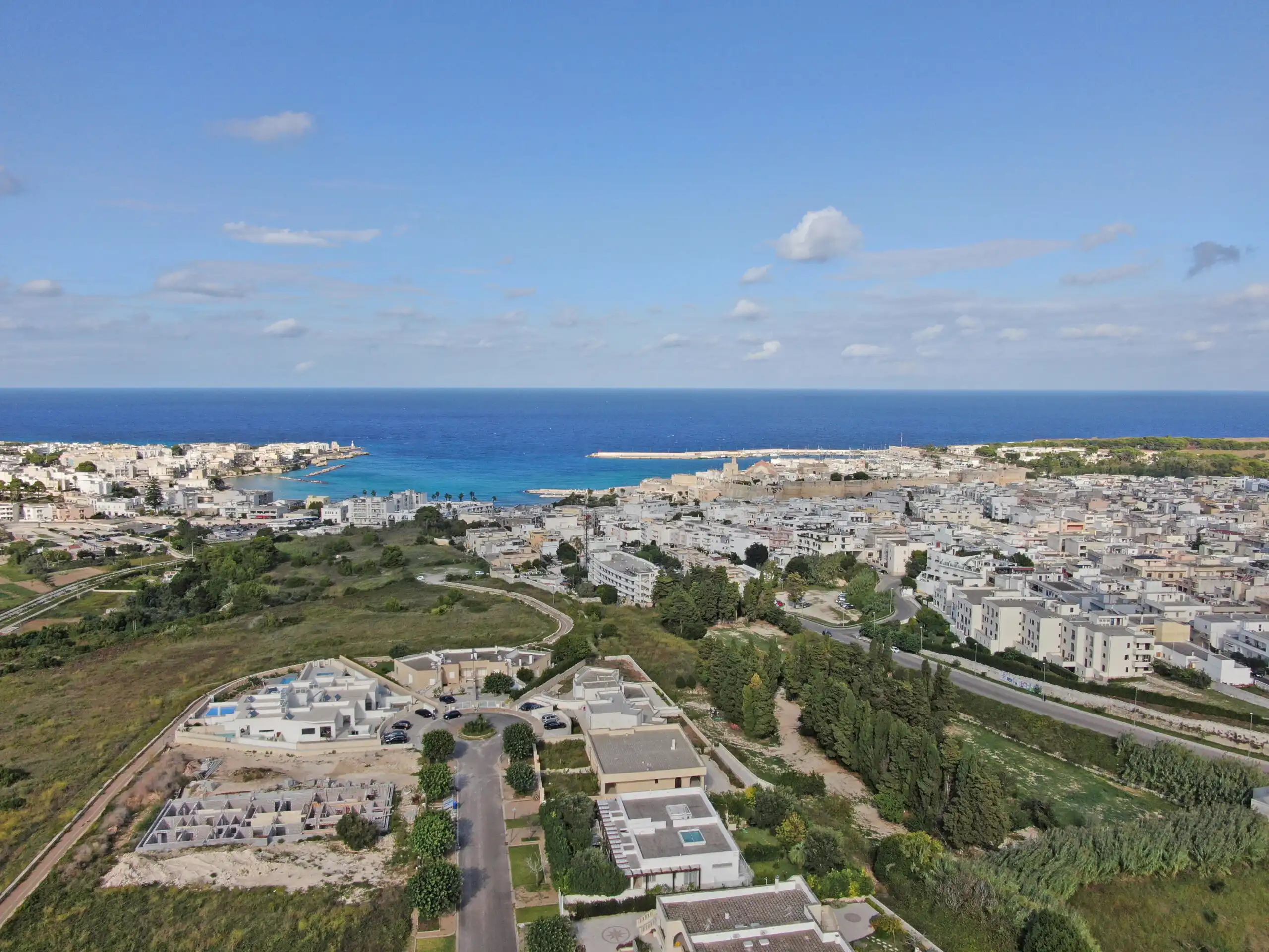 Panoramic villa for sale in Otranto, Puglia, offering stunning views of the Adriatic Sea.