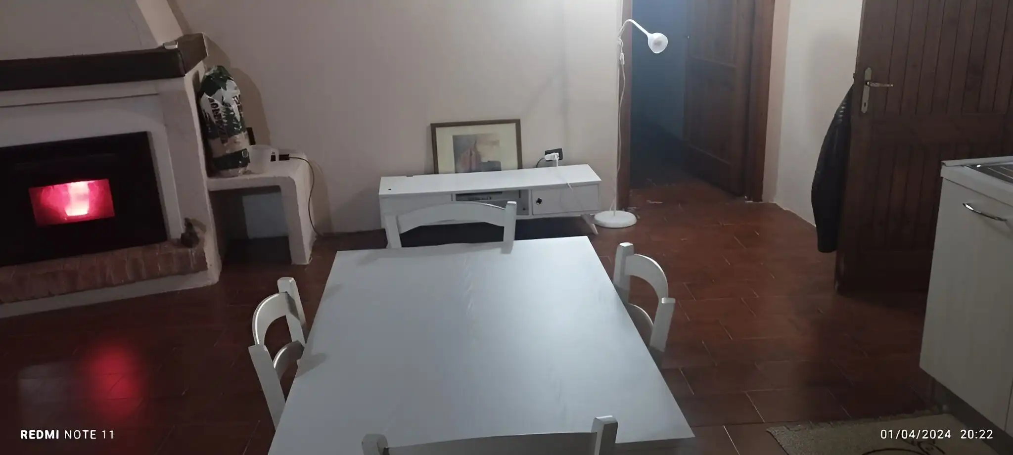 Interior view of a small, cozy 2-bedroom apartment in the historic village of Pattada, Sardinia, Ita.