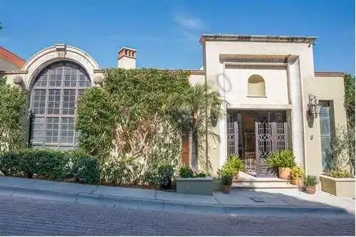Elegant private estate with lush greenery and classic architecture in San Miguel de Allende, Mexico.