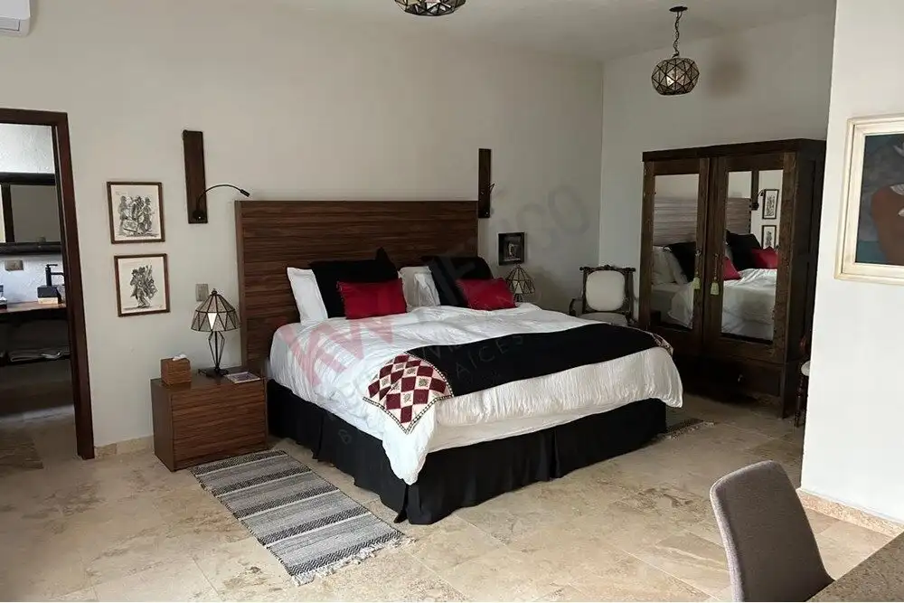 Luxury Bedroom in San Miguel de Allende Elegant bedroom with modern decor in a luxury estate in San Miguel de Allende.