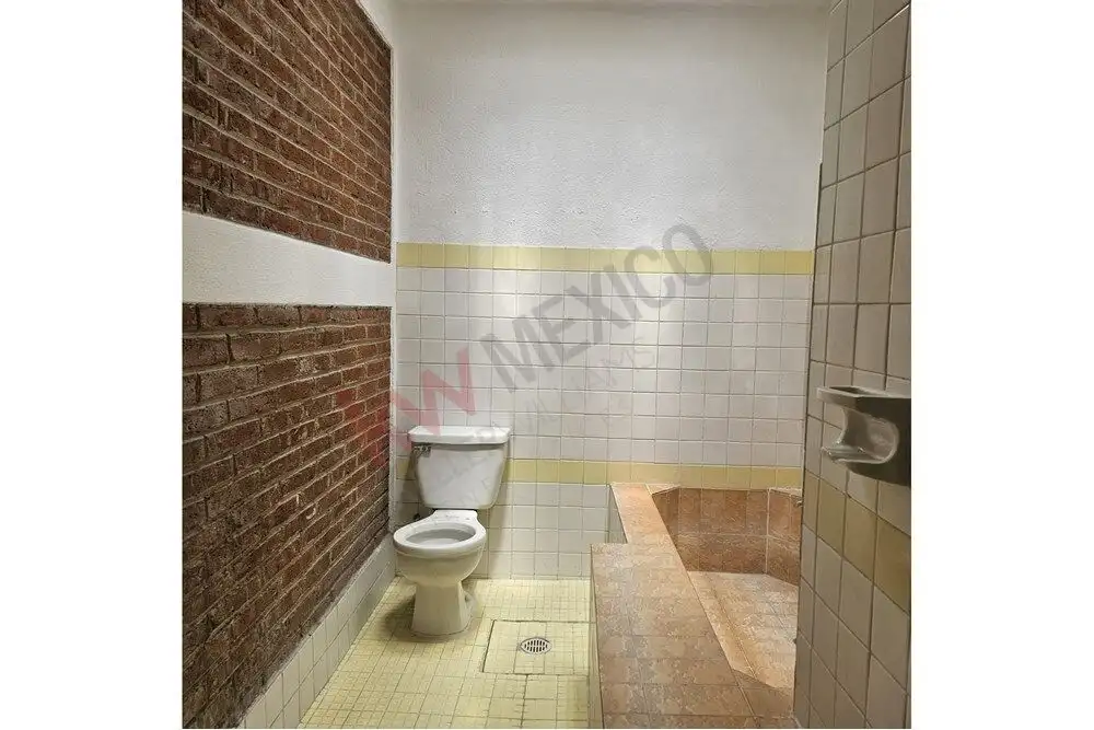 Cozy Bathroom Near Centro Small bathroom with toilet and tiled shower area in a home in San Miguel de Allende.