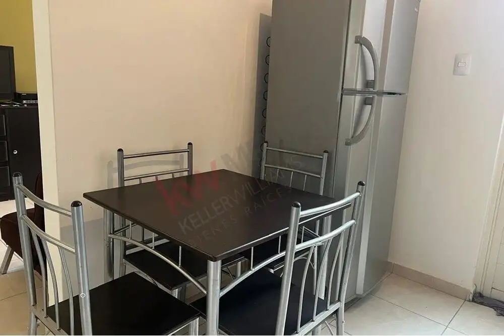 Modern kitchen dining area with table and chairs in Guadalupe Mexiquito. Modern kitchen dining area with table and chairs in Guadalupe Mexiquito.