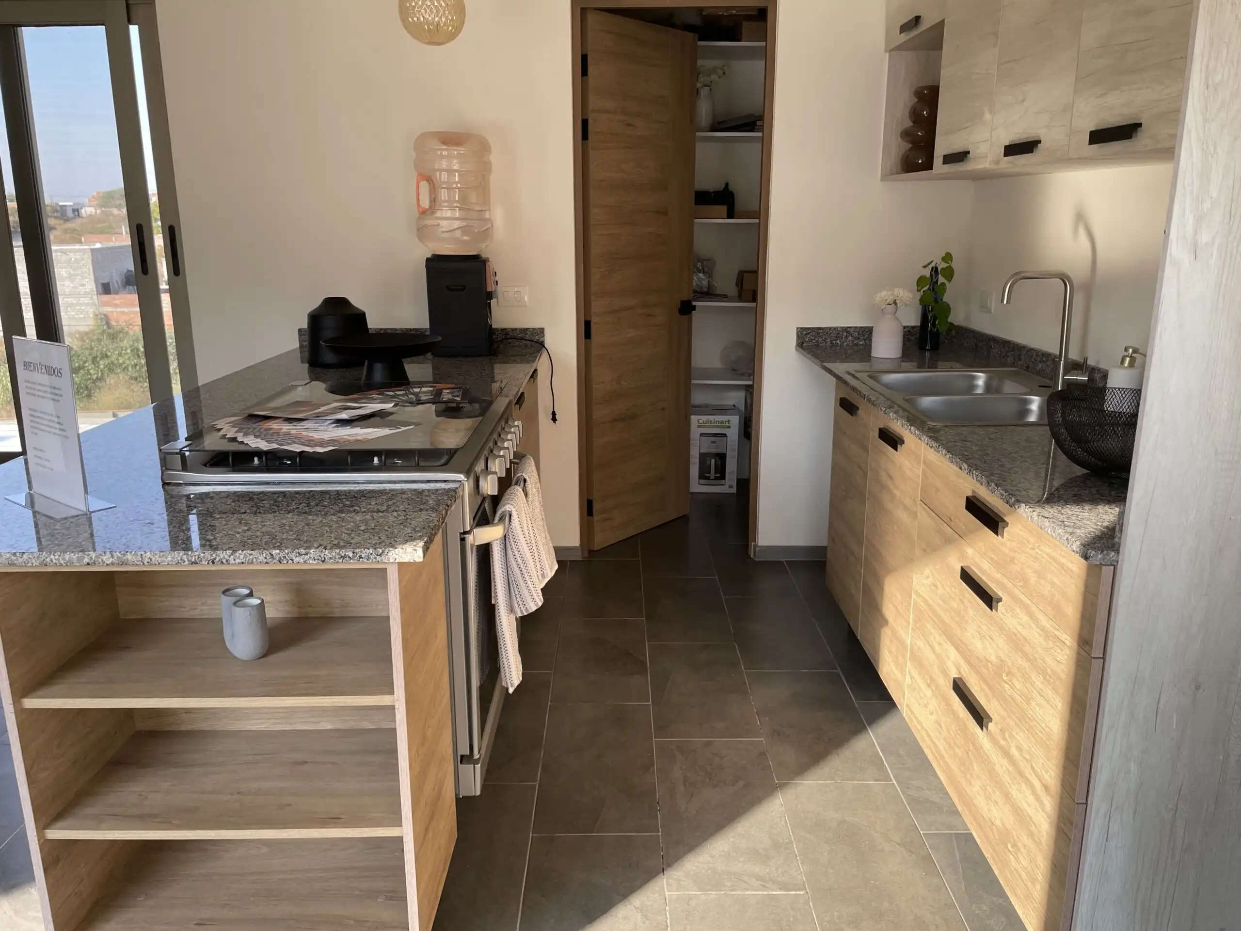 Cozy kitchen in a modern 3-bedroom home located in Residencial Barroco, San Miguel de Allende, perfe.