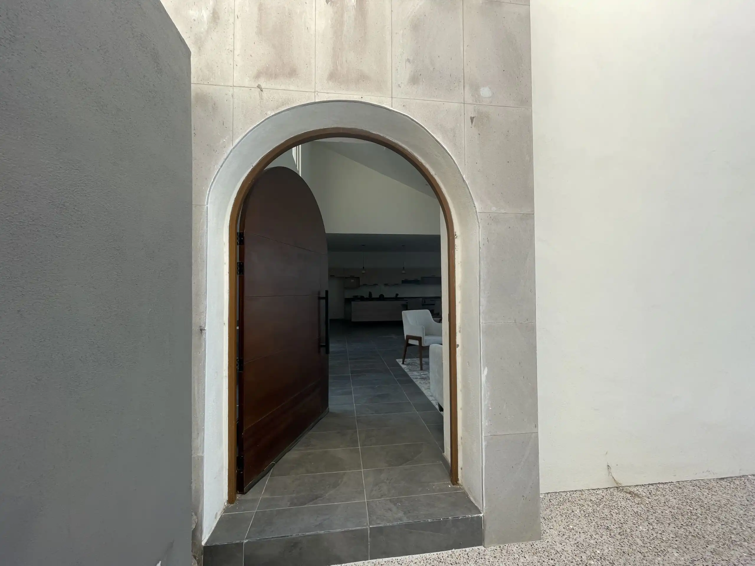 Modern Home Entrance in San Miguel de Allende Entrance door to a modern home in Residencial Barroco, San Miguel de Allende.