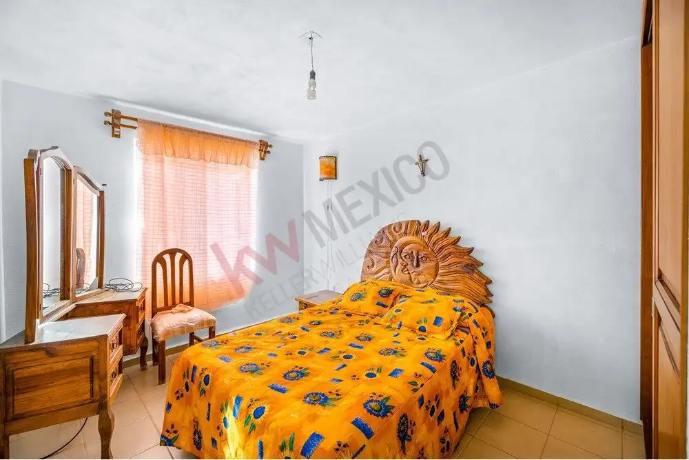 Bright bedroom featuring a lion head bed and natural light from a window.
