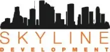 Modern city skyline with high-rise buildings and skyscrapers.