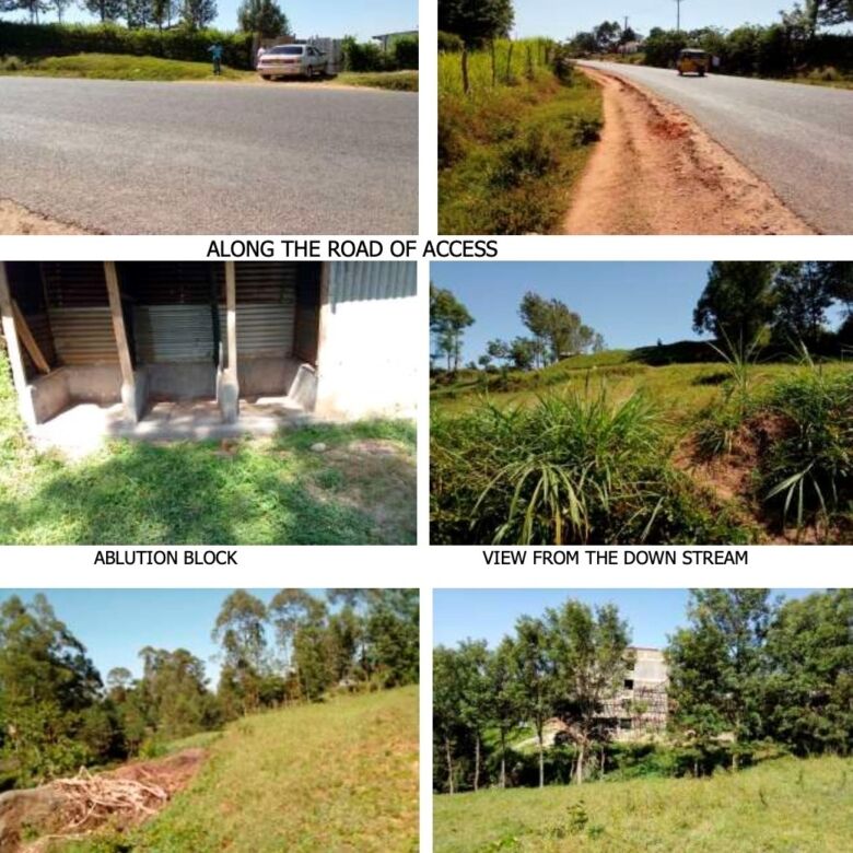 Land for sale in Kakamega District with road access and scenic views.