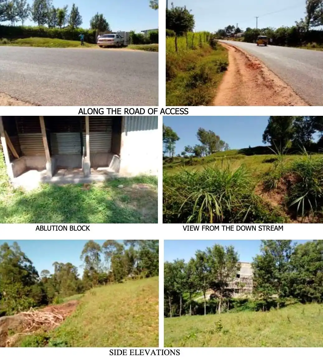 Land for sale in Kakamega District with road access and scenic views.