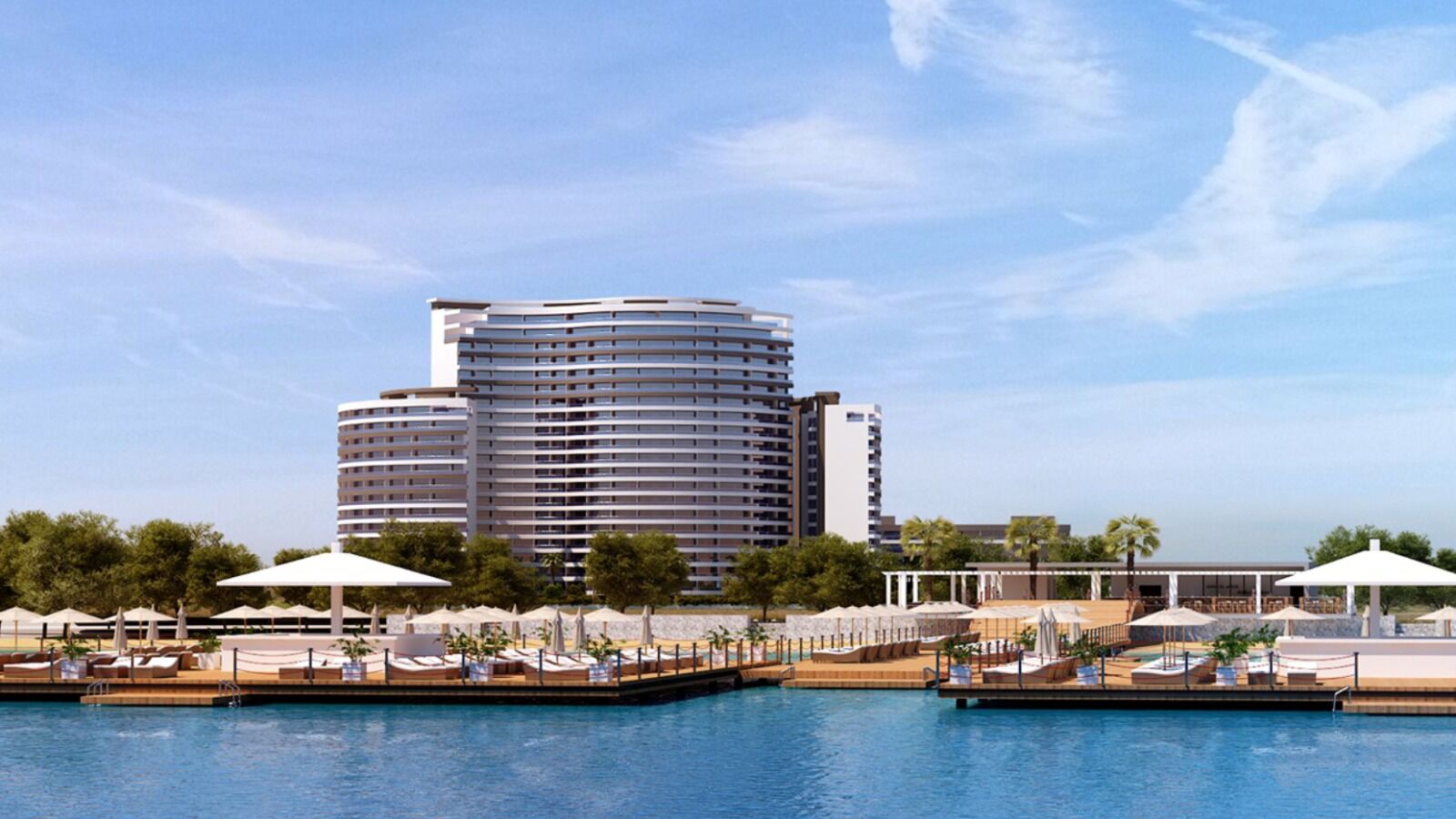 Vista Mare Yeni Iskele North Beautiful waterfront development in Yeni Iskele North with modern architecture and stunning sea view.