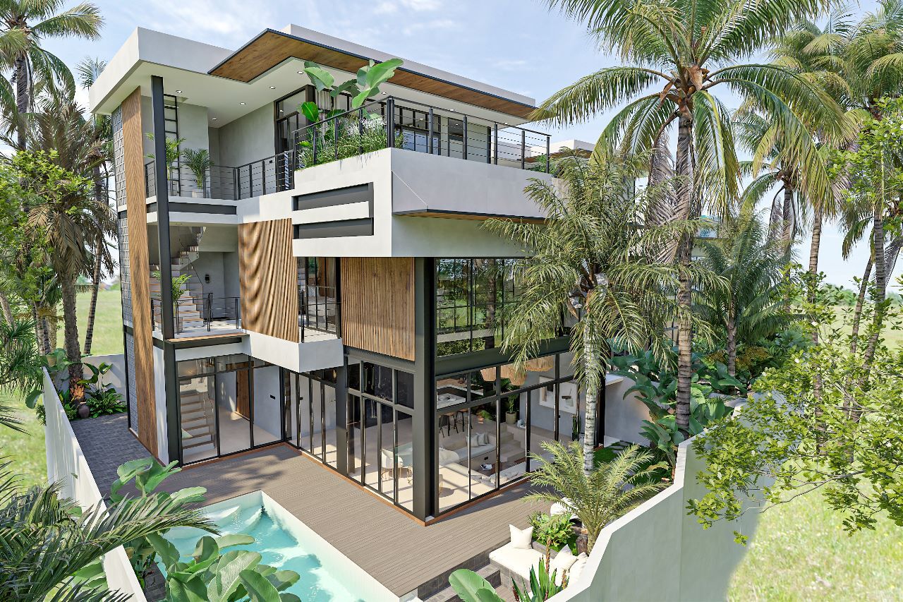 Luxury Villas for Sale in LYMA SOL Residence with modern design and tropical surroundings.
