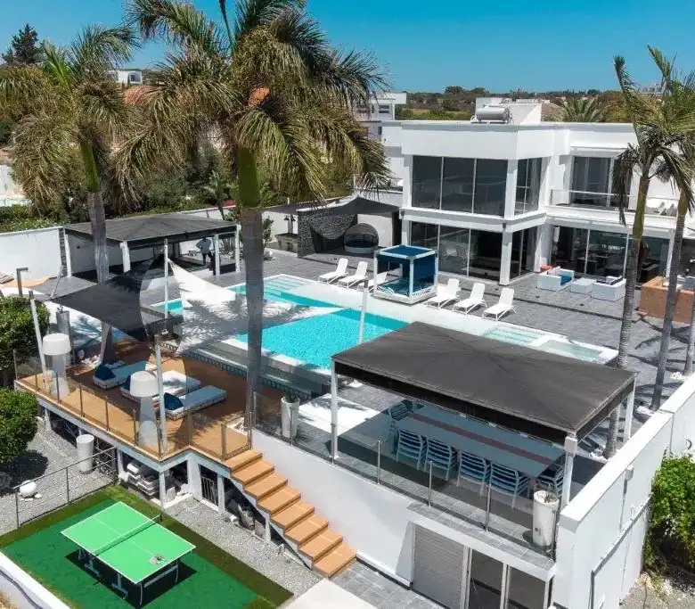 Luxurious 5-bedroom villa with private pool and modern amenities in Ayia Napa. Perfect for upscale l.