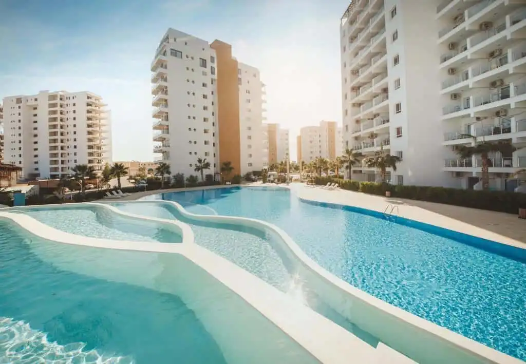 Modern pool area at Caeser’s Resort North, perfect for relaxation and leisure.