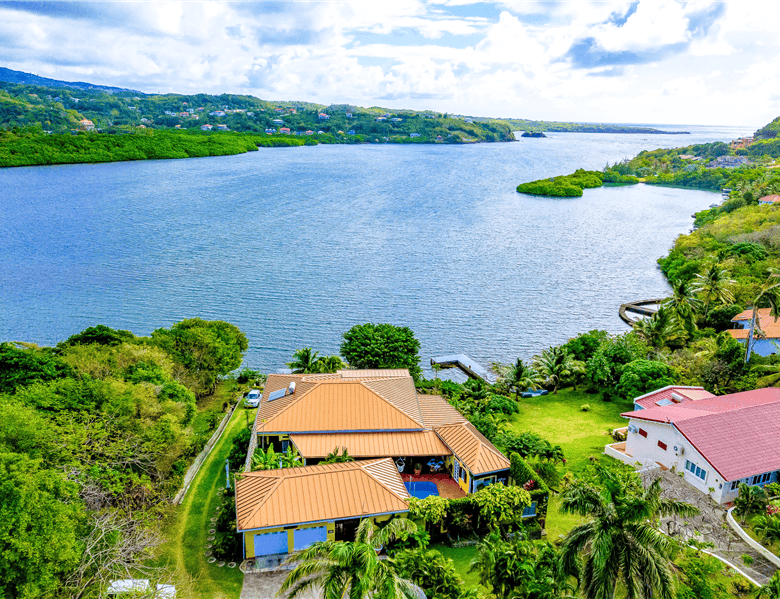 Luxury 5 Bedroom Villa with lake views in Grenada West. Perfect for investors seeking a tropical ret.