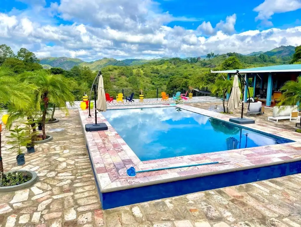 Style villa with pool in La Trinidad. Perfect for relaxing mountain views and luxurious living.