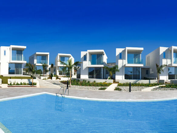 Contemporary villa complex with private pools in Coral Seas Villas, Peyia Paphos, Cyprus.