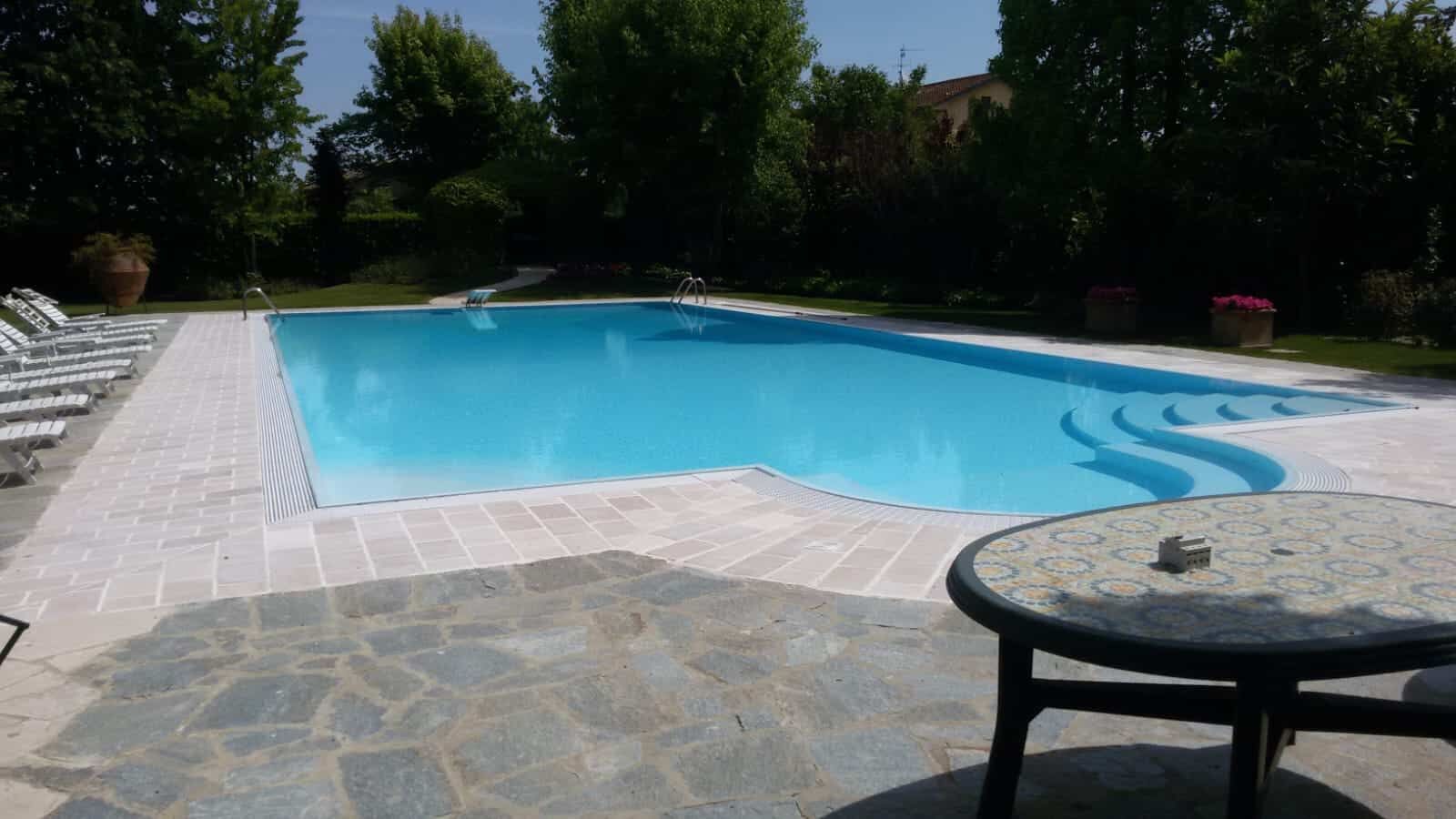 Luxury 8 Bed Estate in Forli Spacious outdoor pool area at a luxury 8-bedroom estate in Forli, ideal for relaxing and entertainin.