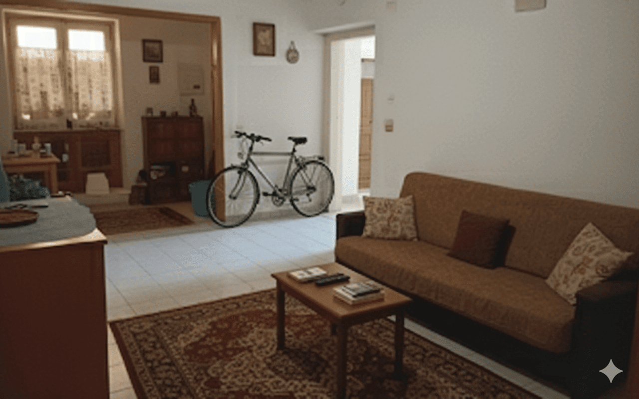Excellent Plot of Land For Sale In Ciocanari Spacious living room with bicycle and cozy furniture in Ciocanari property.
