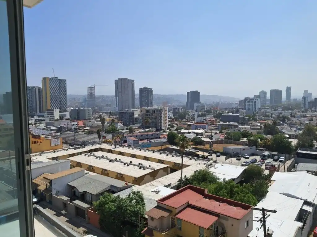 Modern condos with city views in Tijuana.