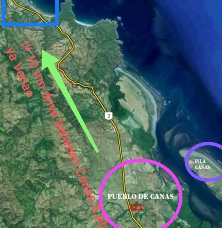 Scenic aerial view of land for sale near Playa Venao, Panama, ideal for eco-tourism projects and dev.