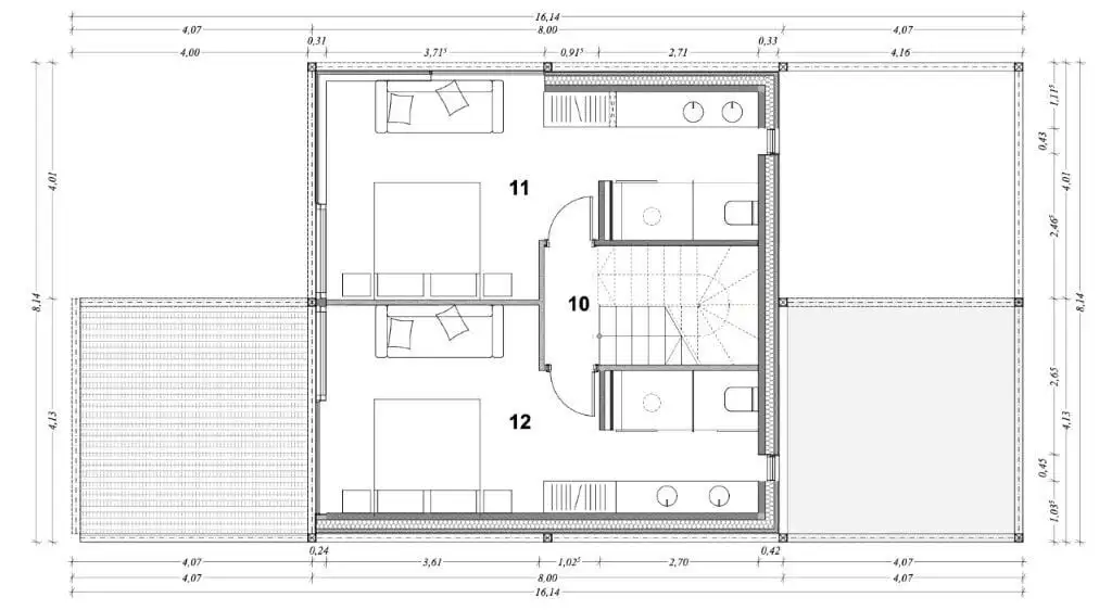 Modern luxury 2-bedroom villa in Skrinjari, Istria with spacious interiors and scenic surroundings.
