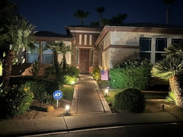 Elegant 4-bedroom villa for sale in Indio, California, featuring modern amenities and beautiful land.