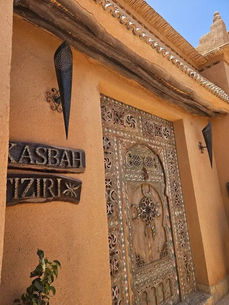 Entrance to Kasbah Tiziri Hotel for Sale in Imzough.