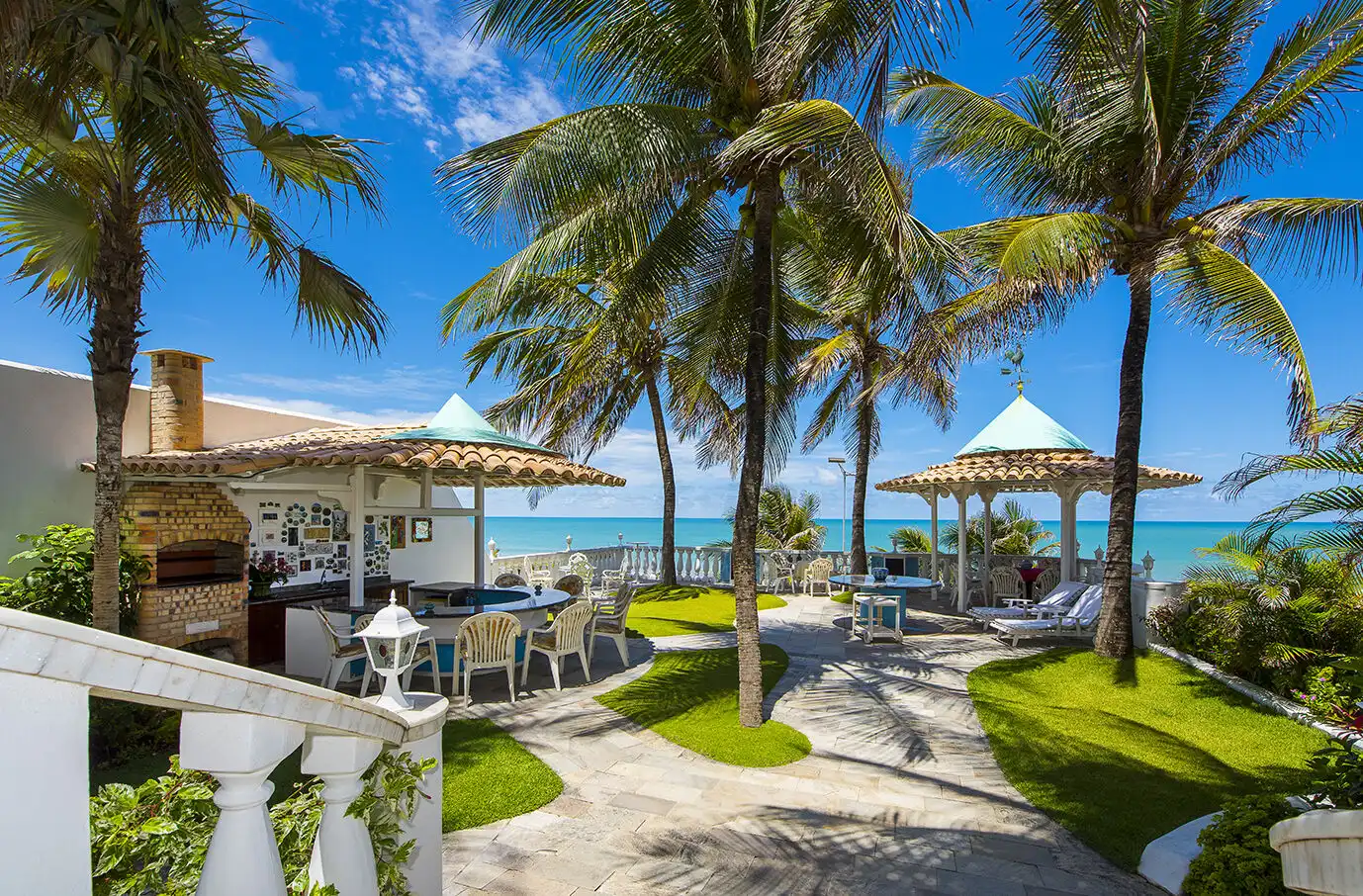 Sea View Villa with Tropical Garden and Pool.