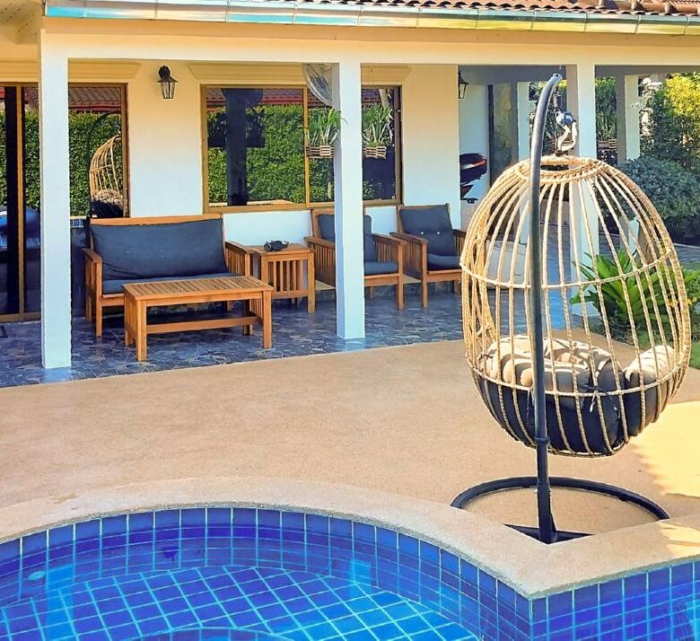 Elegant 3-bedroom villa featuring a private pool in Pattaya, Thailand, available for rent or sale at.