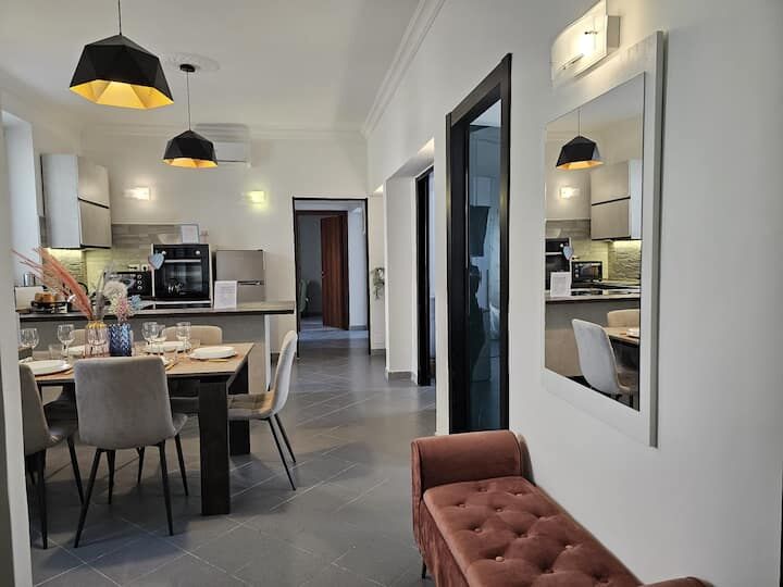 Spacious 3-bedroom apartment with contemporary design in Frascati, Rome, featuring stylish interiors.