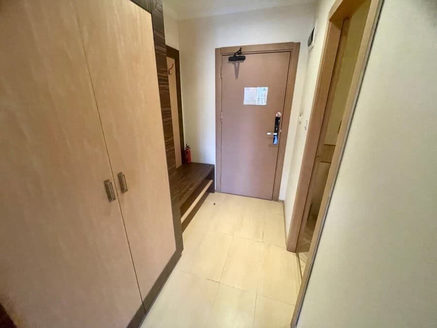 Apartment entrance with wardrobe and door in Majestic, Sunny Beach.