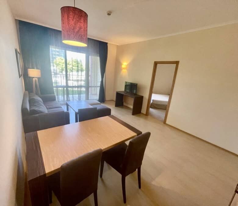Ground floor apartment with living area and dining space in Majestic, Sunny Beach.