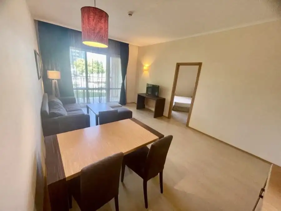 Modern ground floor apartment in Majestic, Sunny Beach Ground floor apartment with living area and dining space in Majestic, Sunny Beach.