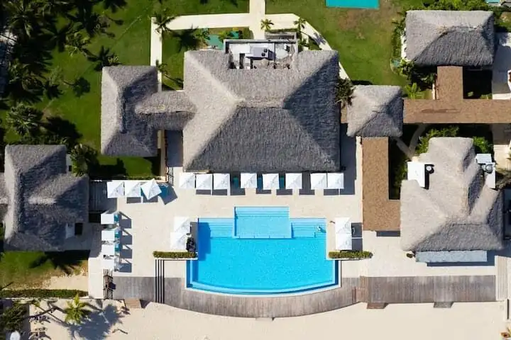 Modern apartment with pool in Punta Cana, Dominican Republic.