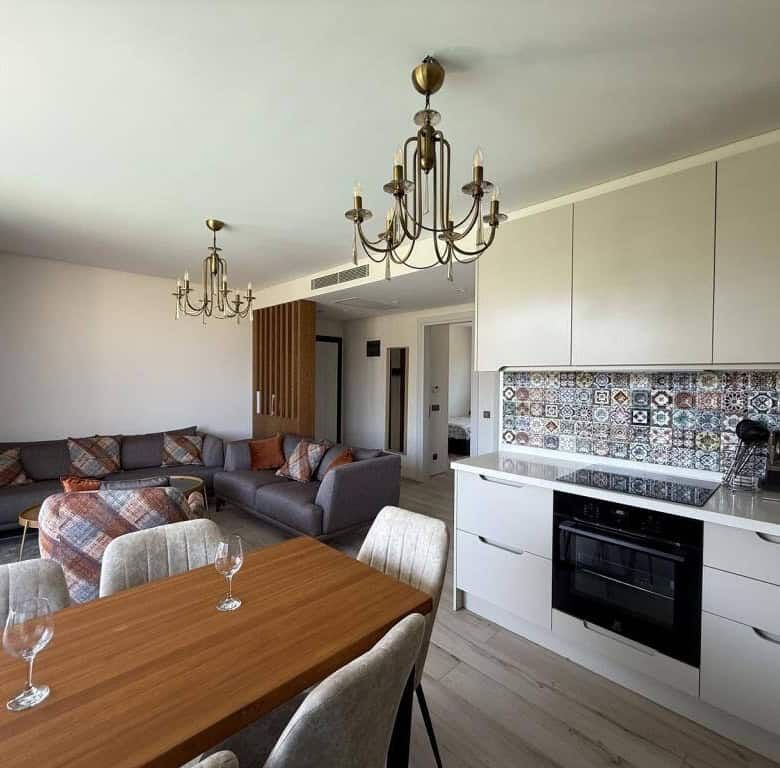 Modern 2-bedroom apartment with stylish interiors in Yalıkavak Bodrum. Perfect for luxury living and.