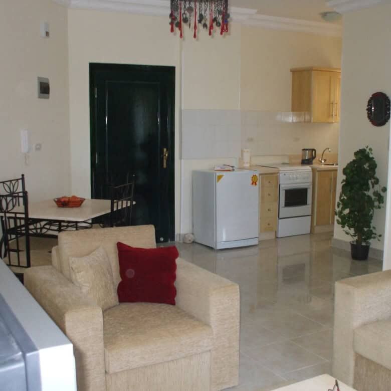 Modern 1-bedroom apartment in Oasis 5 complex, Hurghada, Egypt.