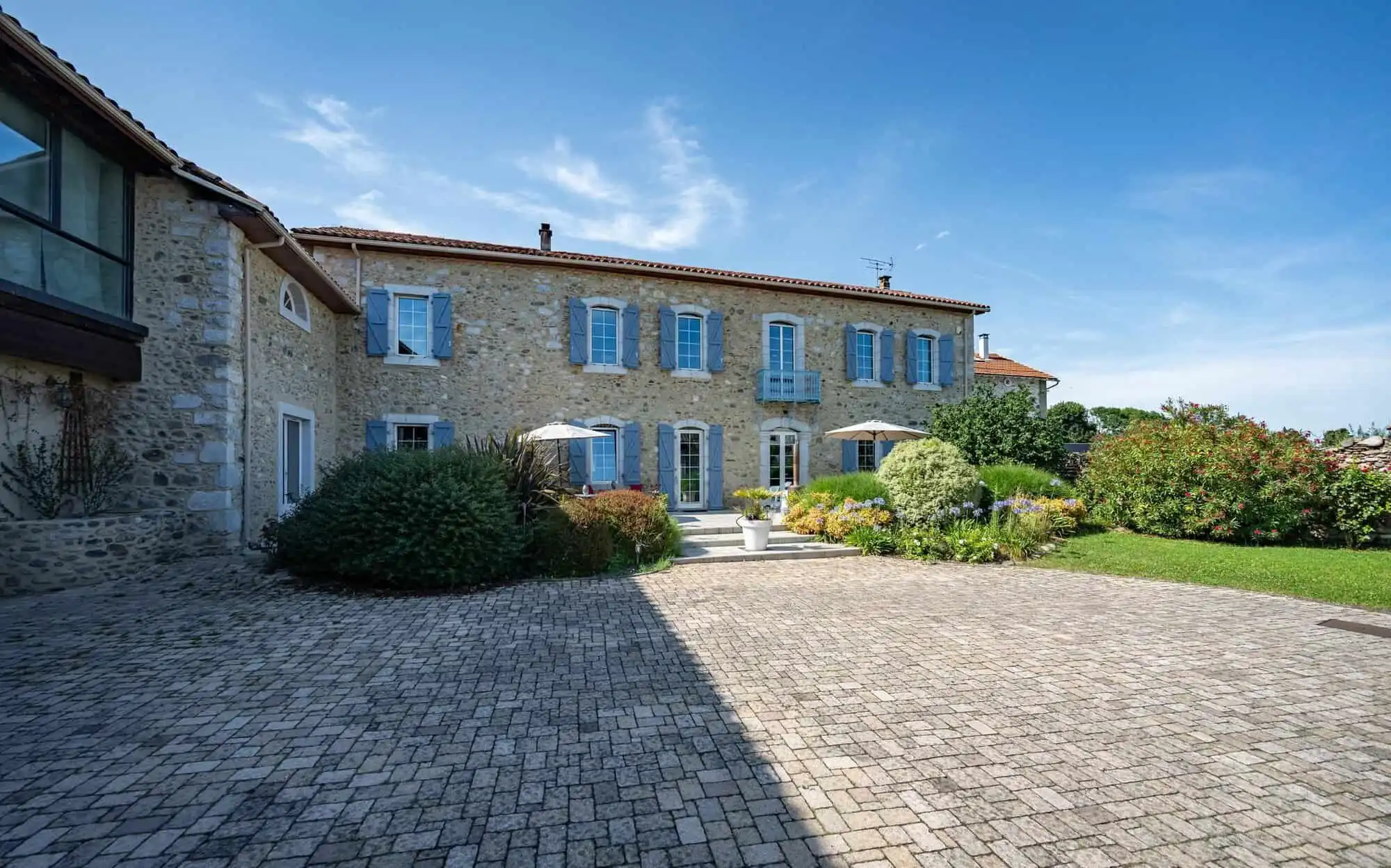 Built bed and breakfast for sale in Ausson, Haute Garonne, offering elegant accommodations and sceni.