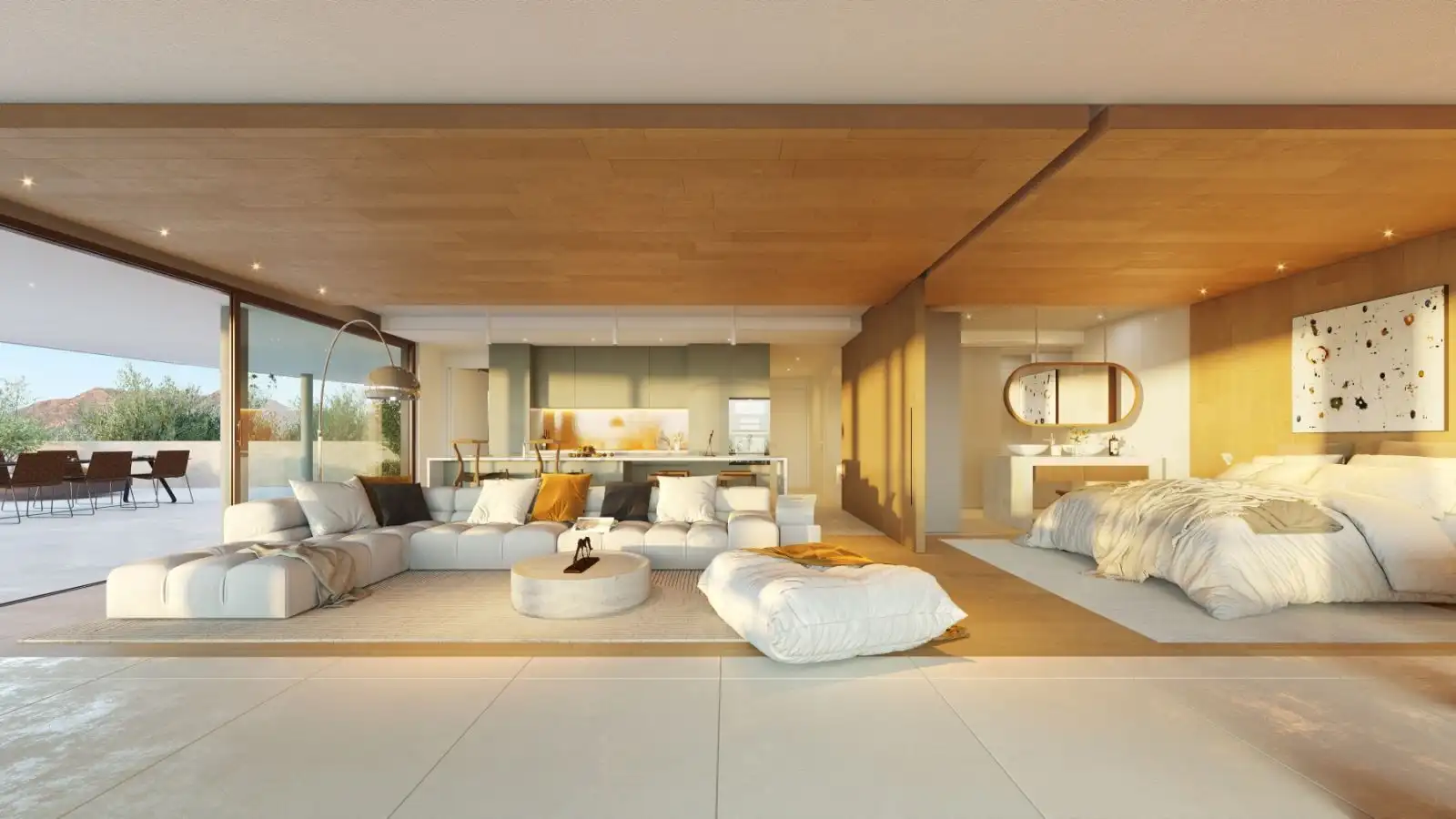 Bright 2-bedroom apartment for sale in Carvajal with spacious living area and sea views.