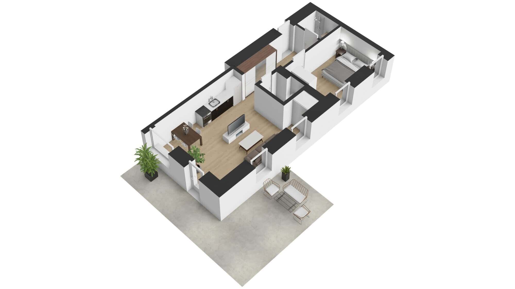 Luxury Rattendorf Apartment Modern luxury apartment in Rattendorf with stylish interiors and outdoor terrace.