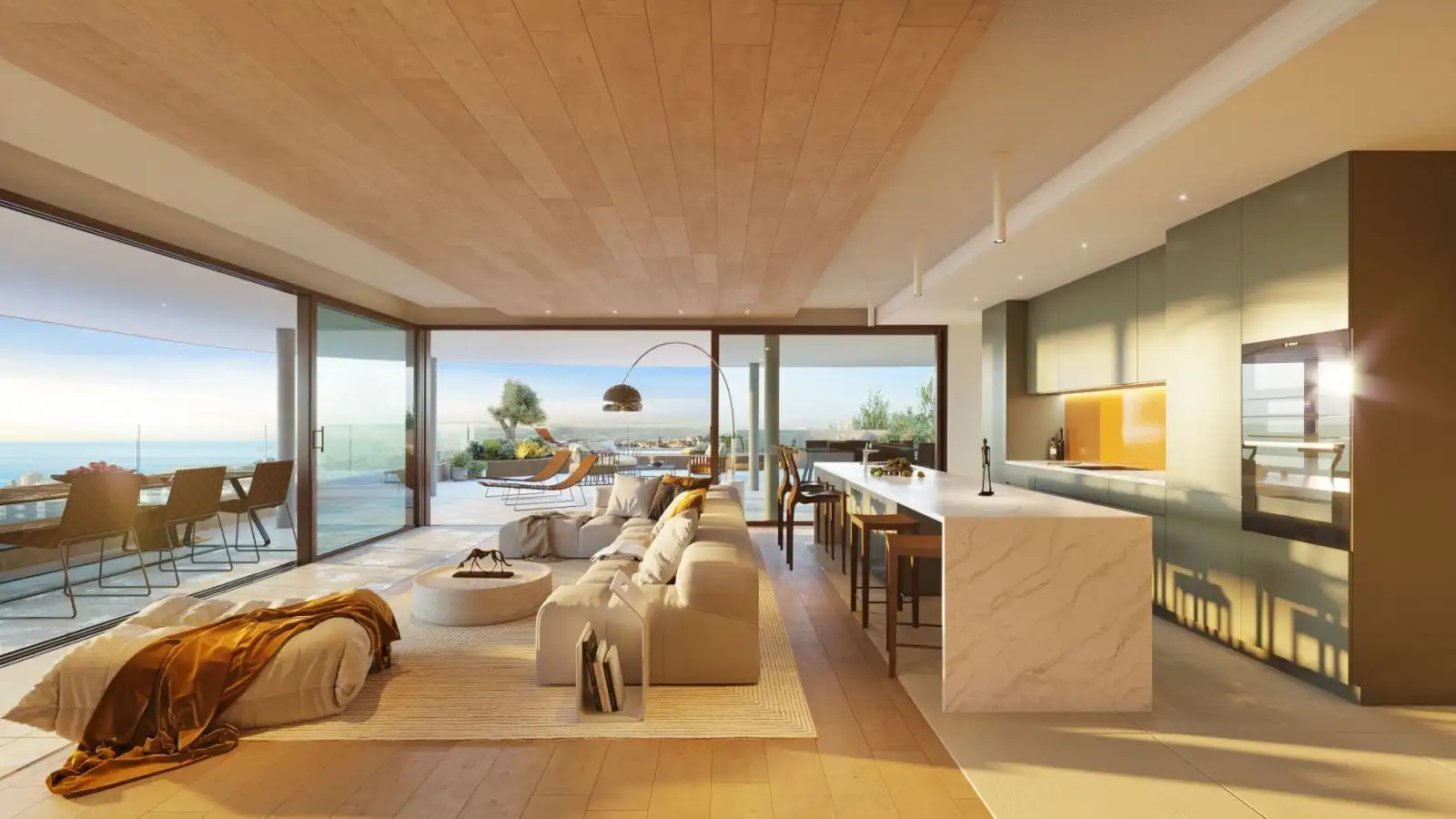 Modern 2-bedroom apartment with sea views in Carvajal, Costa del Sol, perfect for seaside living.