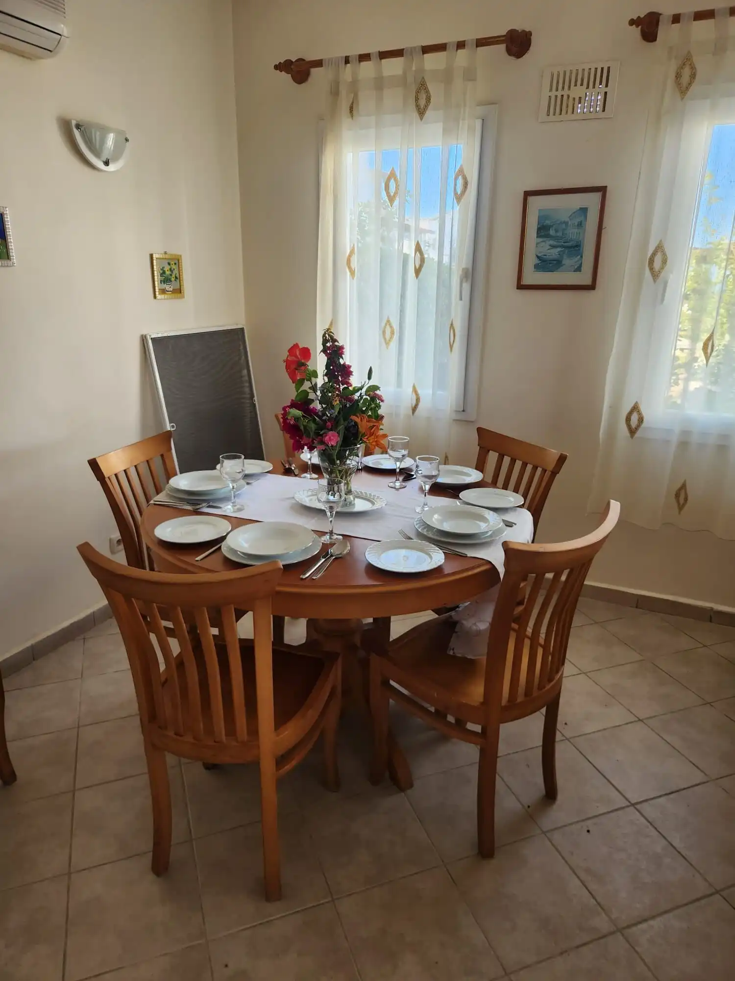 Apartment interior with living room and furniture in Wilhelmsburg.
