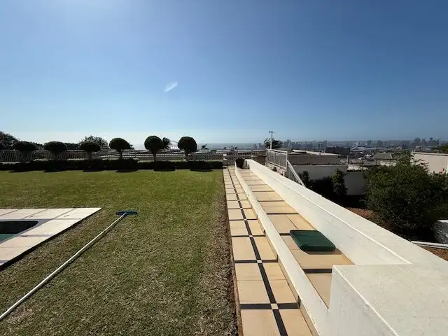 Elegant villa with spacious outdoor terrace and ocean views in Durban, South Africa. Perfect for lux.