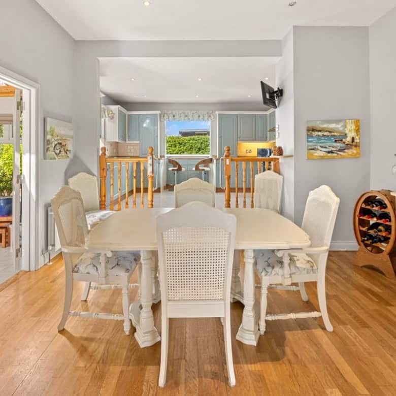 Bright and spacious dining room in Springhill Lodge, Ballycorrigan, Ballina.