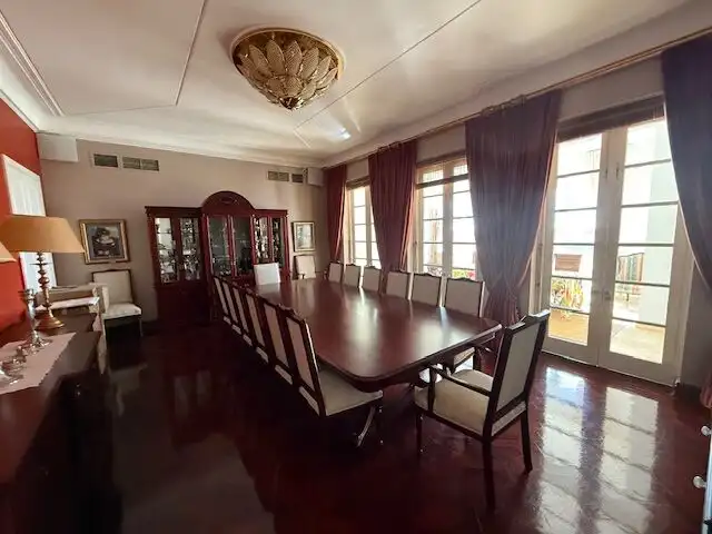 Luxury 5-bed villa dining room in Morning Side Durban South, featuring elegant furniture and spaciou.