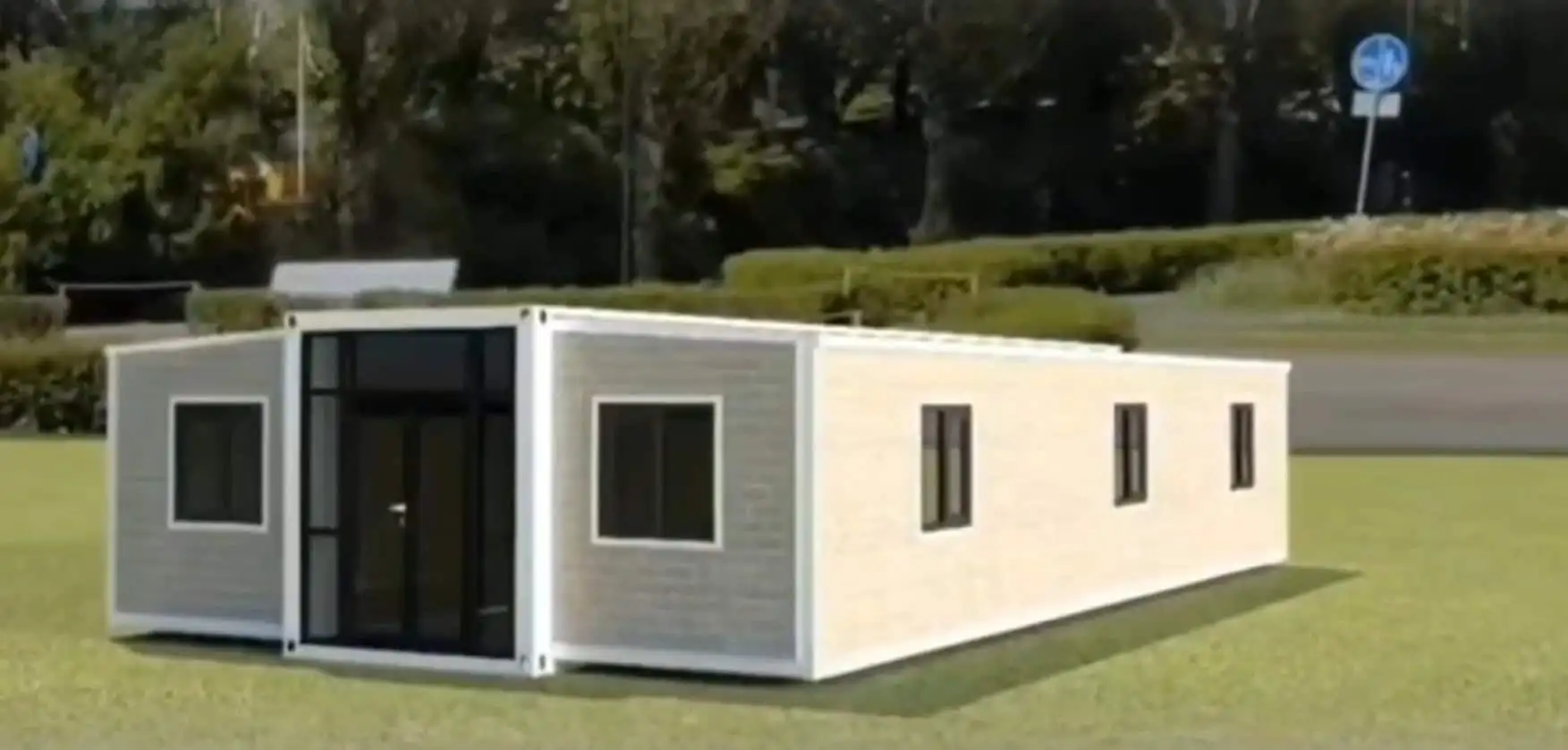 Contemporary modular house for sale in Martinique, ideal for investment or personal residence.
