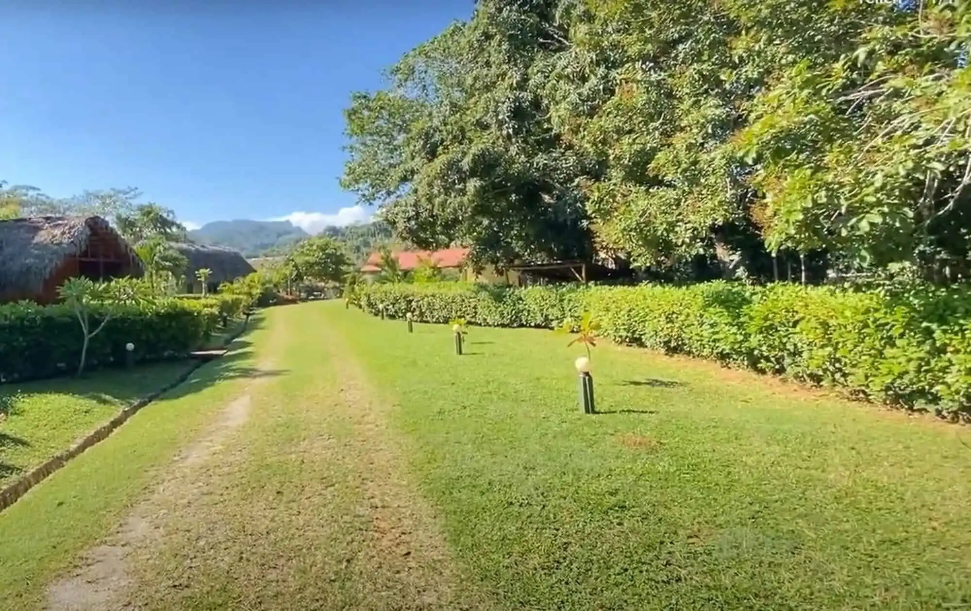 Beautiful park estate with lush greenery and scenic views in the Dominican Republic.