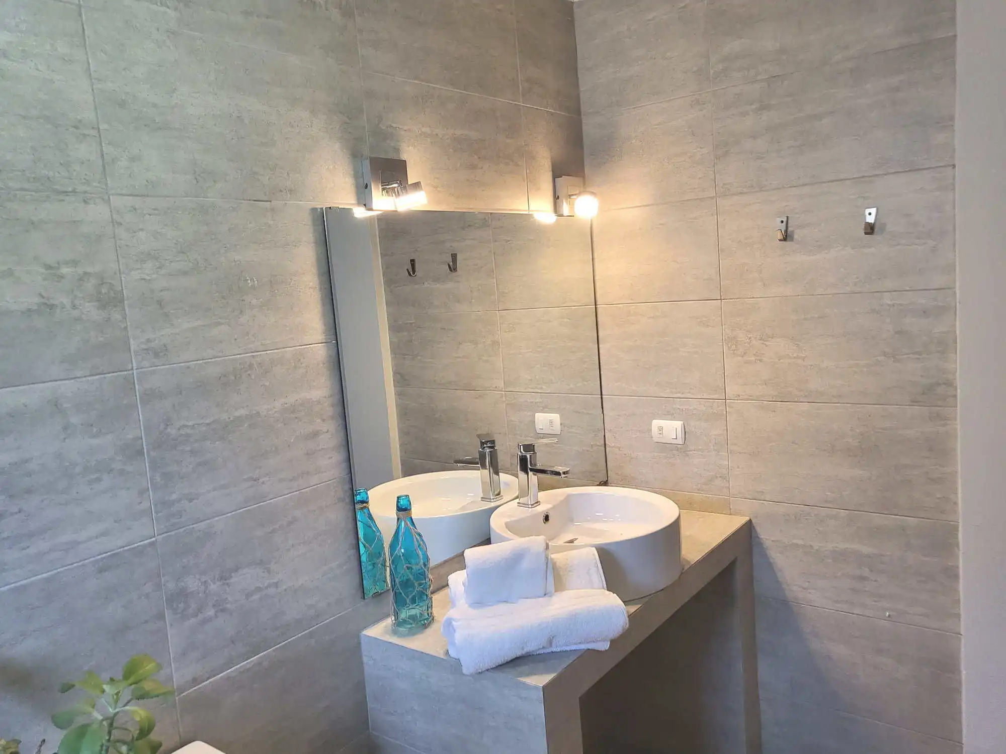 Beautiful bathroom with modern fixtures in Sosua, Dominican Republic.