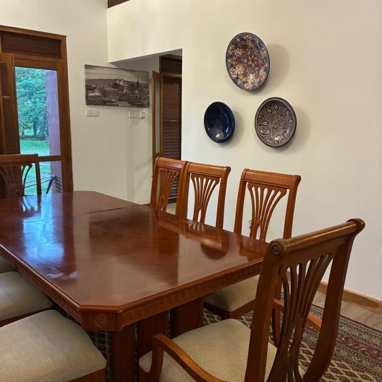 Charming interior of a house for sale in Waikkal, Sri Lanka, featuring a cozy dining area.