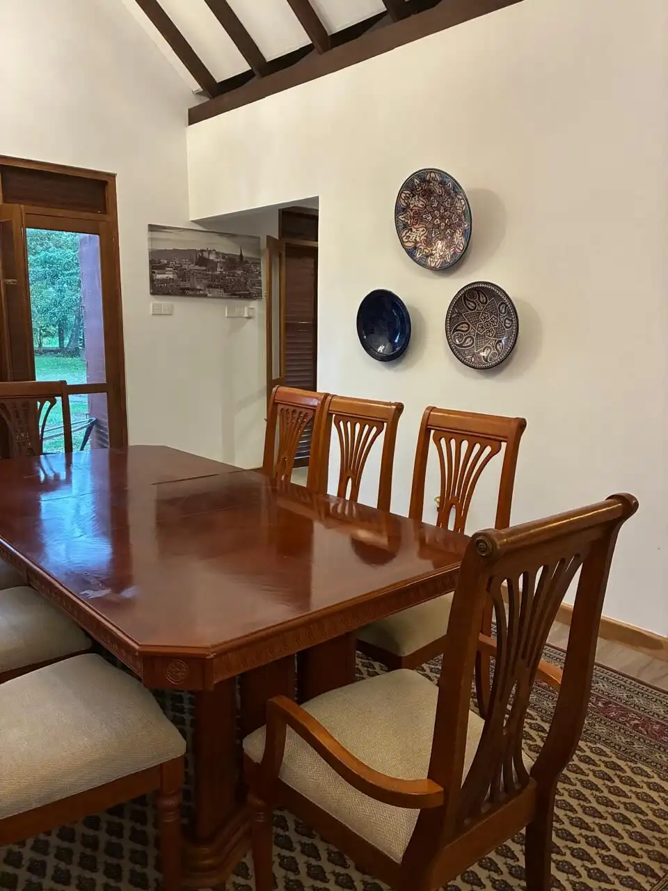 Charming interior of a house for sale in Waikkal, Sri Lanka, featuring a cozy dining area.