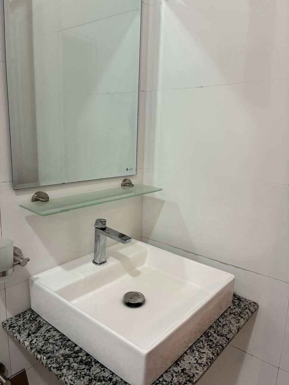 Modern bathroom sink with mirror in Waikkal estate. Bathroom sink with mirror in Waikkal estate.